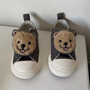 Converse Kids' Gray and Cream Critter Sneakers